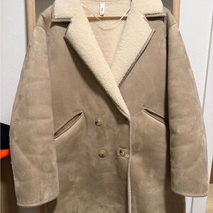 Mango Shealring Coat